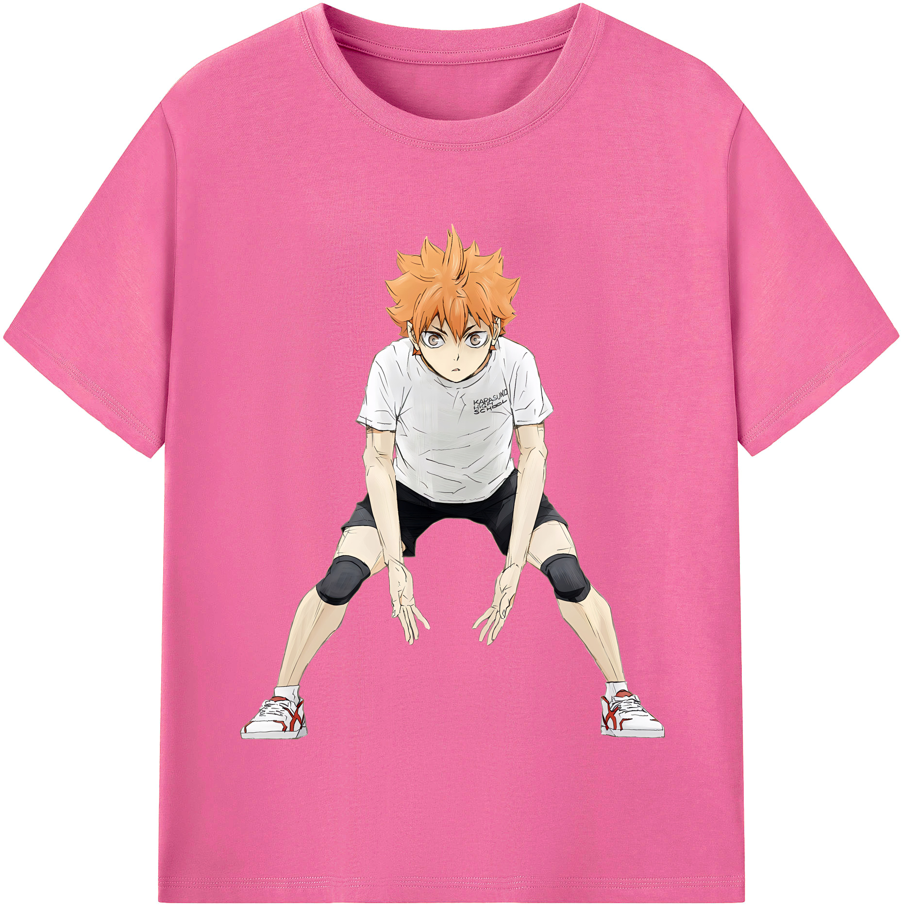 （画像用） ハイキュー!! Haikyu!! レディースカジュアルプリントTシャツ（綿100％）